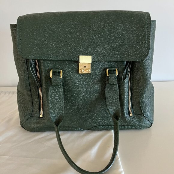 3.1 Phillip Lim Large Pashli Satchel in Green - Picture 5 of 11